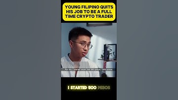Filipino quits his job to be a full-time crypto trader #crypto #cryptotrading #trader #cryptoph