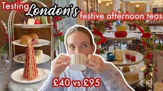 ULTIMATE Festive Afternoon Tea taste test *Shard, the Lanesborough, County Hall*