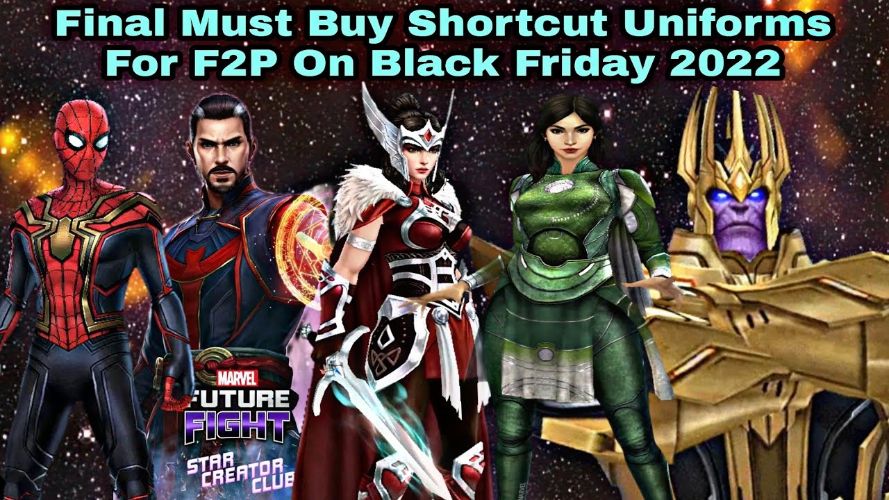 Final Must Buy Shortcut Uniforms For F2P On Black Friday 2022 Marvel