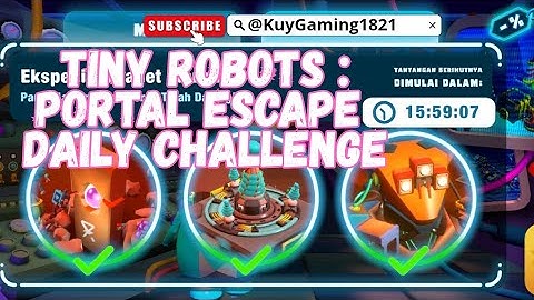 Tiny Robots: Portal Escape Daily Challenge Gameplay Walkthrough Volledige video #tinyrobots #game...