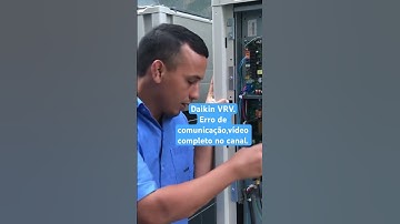 Daikin VRV 4. Erro de comunicação, video completo aqui no canal. #hvac #daikin #shorts