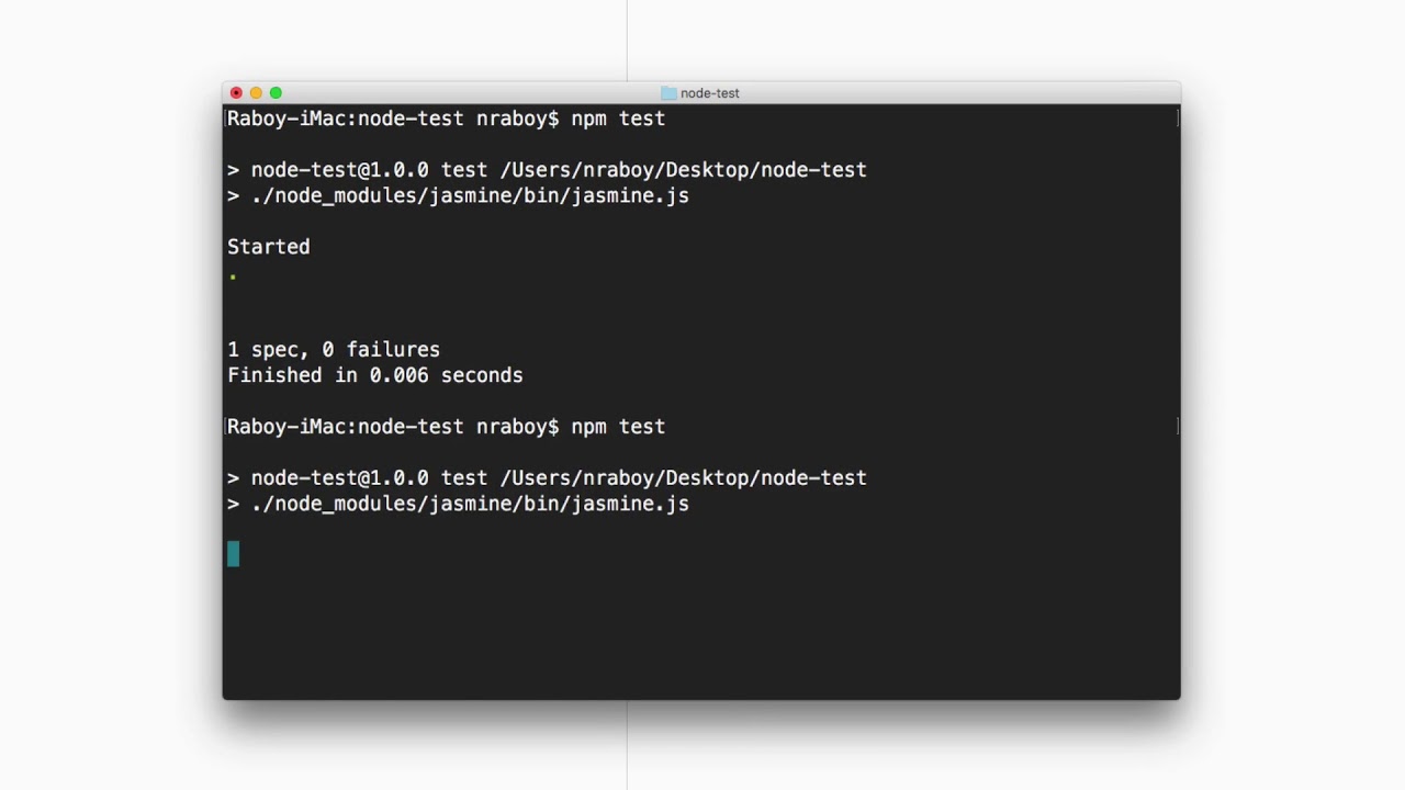 Unit Testing a Node js Application with the Jasmine Testing Framework