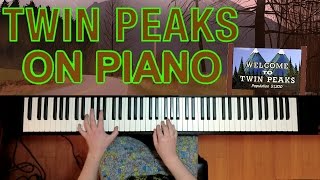 Twin Peaks Theme - Falling - Piano chords