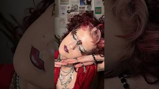 ‘pretty things as makeup’ #makeuptutorial #makeup #stainedglass #creativemakeup #avantgardemakeup
