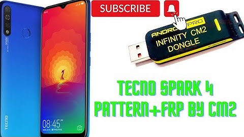 Tecno spark 4 pattern+frp unlock by cm2 dongle mtk module