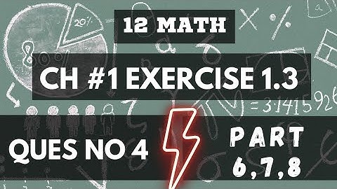 2nd year Math Chapter 1 Function & Limits Exercise 1.3 Question no 4 Part 6,7,8 #ilmkiduniya