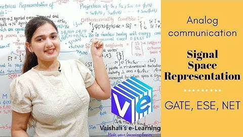 Signal Space Representation | Lec 5 | Noise Analysis | Analog Digital Communication | GATE NET ESE