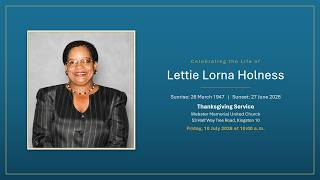 Thanksgiving Service for Lettie Lorna Holness