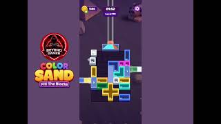 Color Sand: Fill The Blocks Level 178 Gameplay Solution