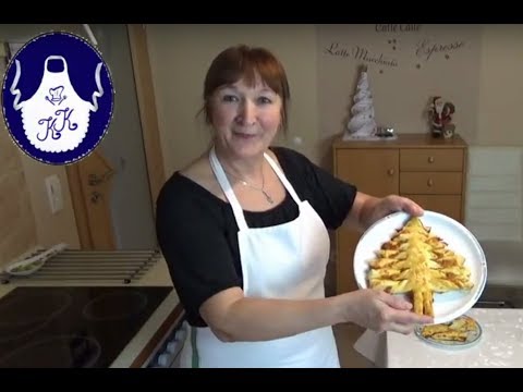 Video: Wie Man Aus Blätterteig Einen Weihnachtsbaum Für Das Neue Jahr Macht