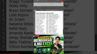 CARA CEPAT BUAT FOLDER #tutorial #excel