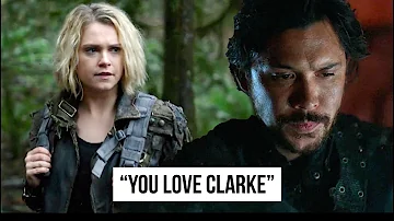 Does Bellamy fall in love with Clarke?