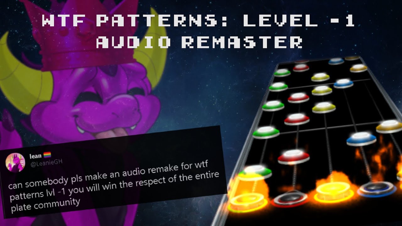 Watch WTF Patterns Level -1 (Audio Remaster) | Clone Hero Custom Song on YouTube Watch WTF Patterns Level -1 (Audio Remaster) | Clone Hero Custom Song on YouTube