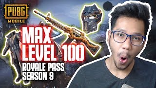 ROYALE PASS LEVEL 100 SEASON 9 MAX LEVEL - PUBG MOBILE INDONESIA