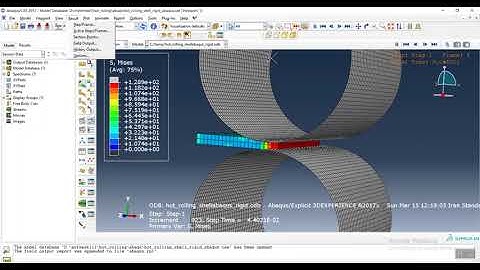 abaqus tutorial  hot rolling