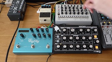 MFB Tanzmaus, Moog Minitaur & Boss DD3 Digital Delay