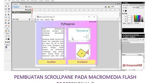 Tutorial Membuat Scrollpane pada Macromedia Flash Professional 8