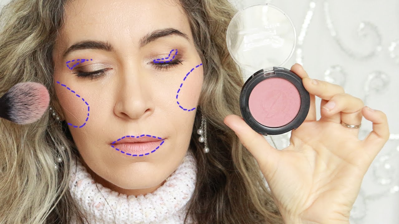 3 modi per usare il blush per trucco viso, occhi e labbra.