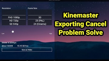 Kinemaster Video Exporting Automatically Cancel Problem Solved