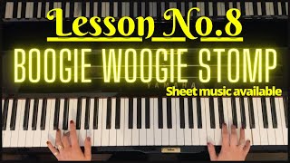 Really easy to follow boogie woogie tutorial. Sheet music available.