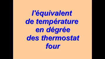 C'est quoi thermostat 6 7 ?