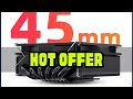 Teucer Height 45mm CPU Cooler ITX Small Case Ultra-Thin Air Cooling Radiator for Intel LGA 1150/120