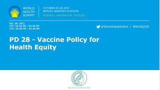 PD 28 - Vaccine Policy for Health Equity