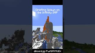 Spawn on the Infinity SMP #minecraft #scripted  #funny #lifstealsmp #memes  #gorillatag #shorts