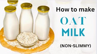 OAT MILK CREAMER RECIPE | trick to a non-slimy oat milk + vegan recipe