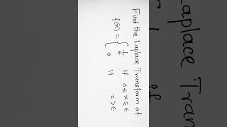 Laplace transform #shorts
