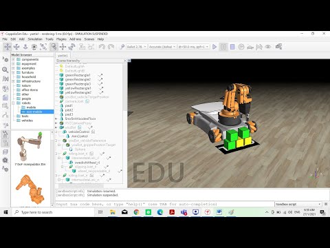 Simulation of forward kinematics of KUKA robot