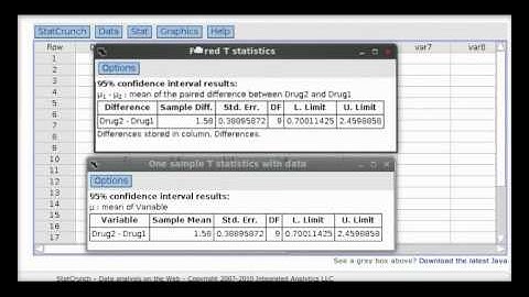 ST 301 HW 4 Hints - Paired and Two Sample t-tests/CI
