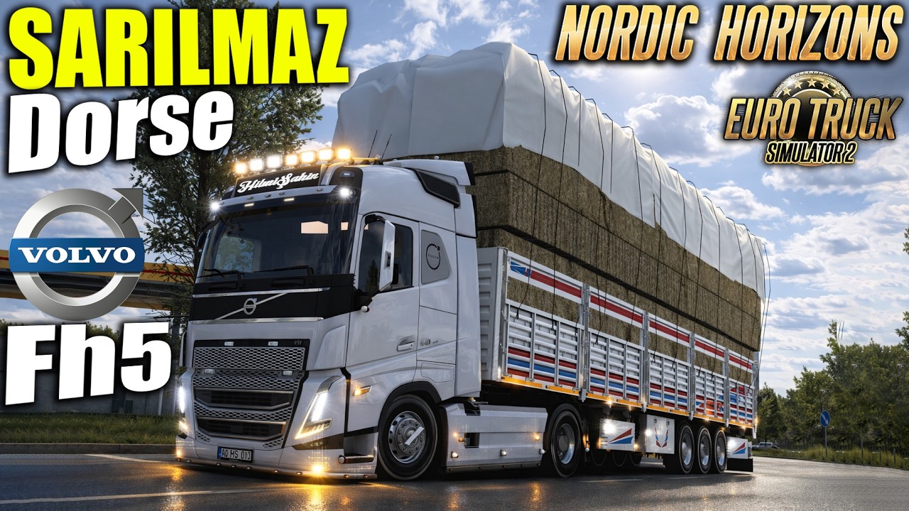 DEV HAVALELİ YÜK !! SARILMAZ DORSE VE VOLVO FH5 İLE YENİ KEŞİFLER | ETS2 1.58 BETA !!