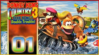 Donkey Kong Country 3 Dixie Kongs Double Trouble! #1: Lac Orangatanga / Forêt de Kremwood / Mékanos