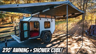 Micro Camper Overland Build | Part 7 | 270° Awning & Shower cube
