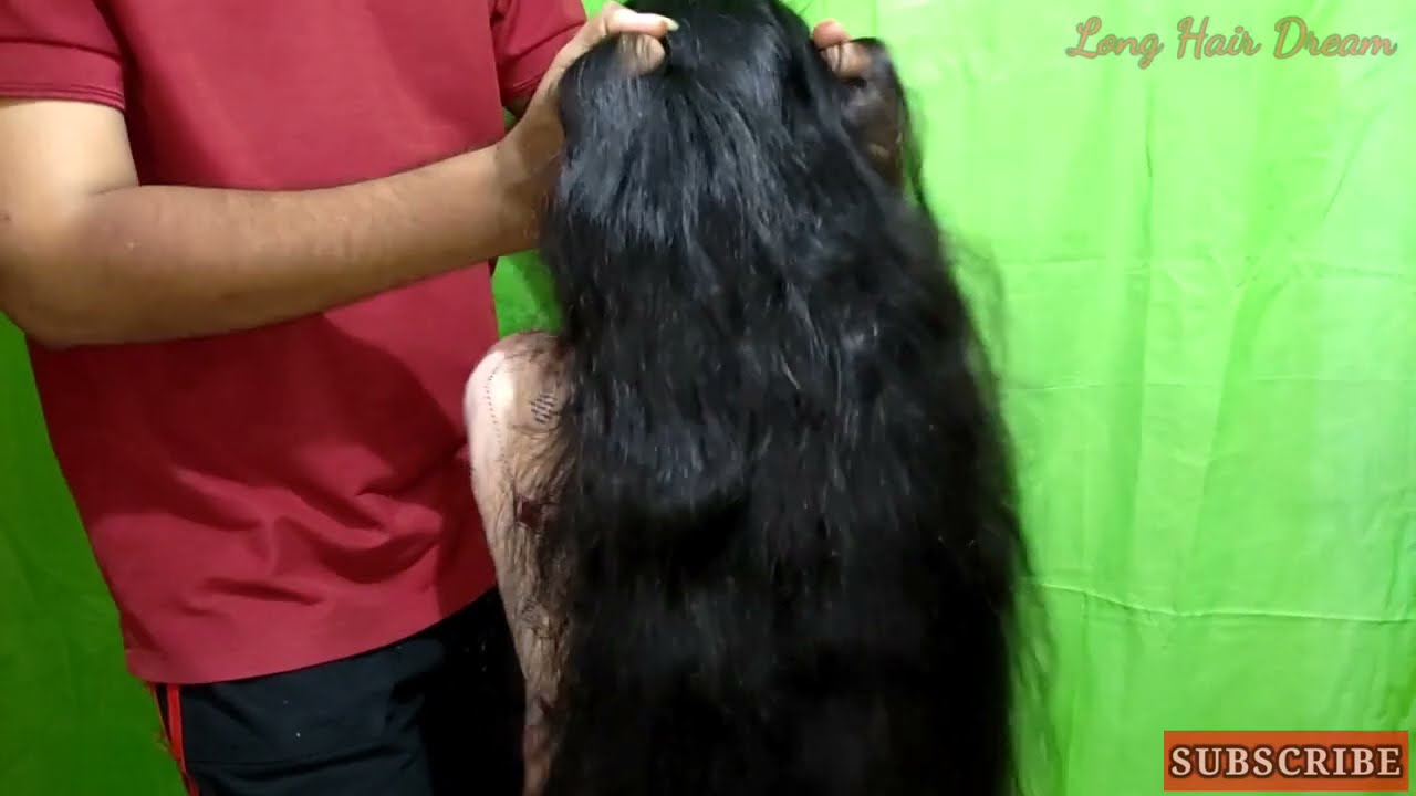 Long Hair Play || Hair Pulling By Male || Long Hair Hard Play
