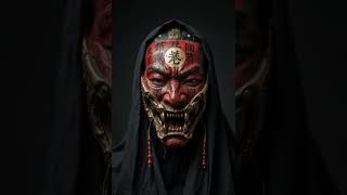 Ancient Japanese Demon Mask | Ultra Realistic Oni Mask in 4K HDR | Dark Samurai Horror Art | Cinema