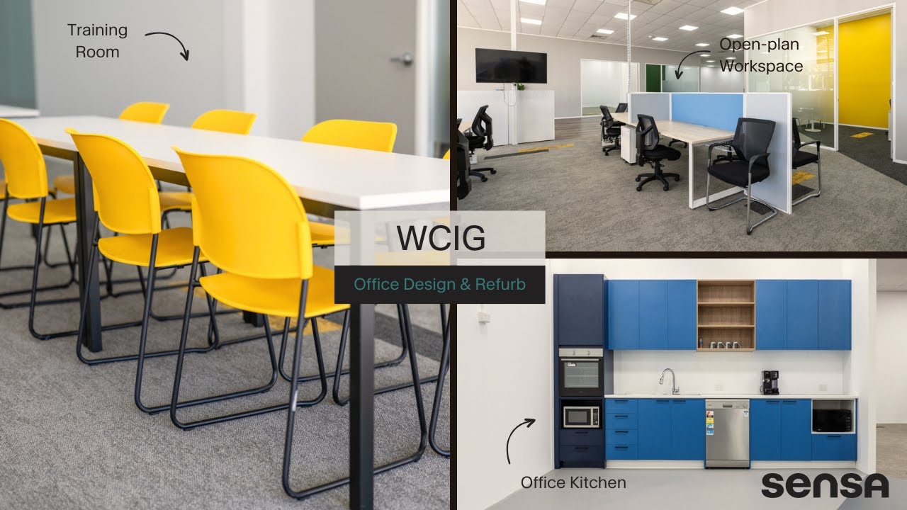 WCIG Broadmeadows Office Design and Refurb [Sensa Interiors] - YouTube