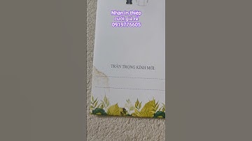 In thiệp cưới đẹp giá rẻ - ĐT-  0919776605 #langiomoi #wedding #inthiepcuoi