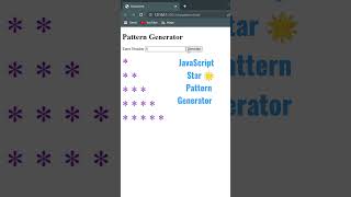 JavaScript Start ๐ Pattern