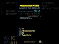 Python coding quiz to ace your interview!!