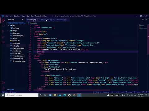 BASIC BANKING SYSTEM || SPARKS FOUNDATION || COMMERCIAL BANK || GRIP || TSF || #TASK1