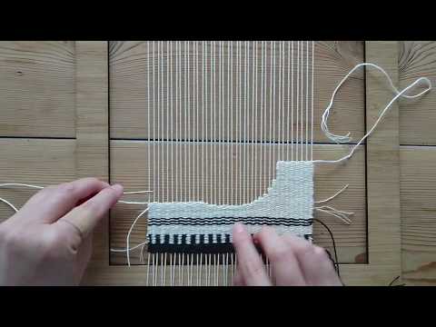 Weaving a half circle: Weaving for beginners part 4