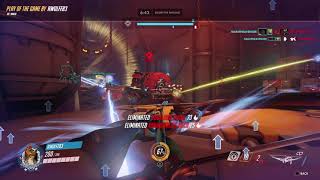 Overwatch Highlight #200 (Hanzo POTG EPIC Quadruple Kill)