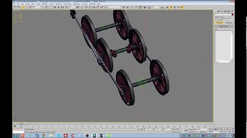 Animating steam loco driving wheels bogie for Trainz: A New Era