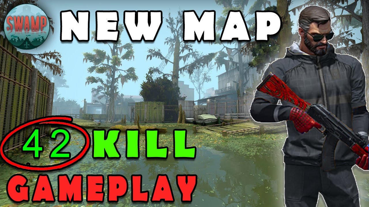 CSGO NEW MAP SWAMP 42 KILL DEATHMATCH GAMEPLAY FROM DZC -CSGO MAP UPDATE SWAMP
