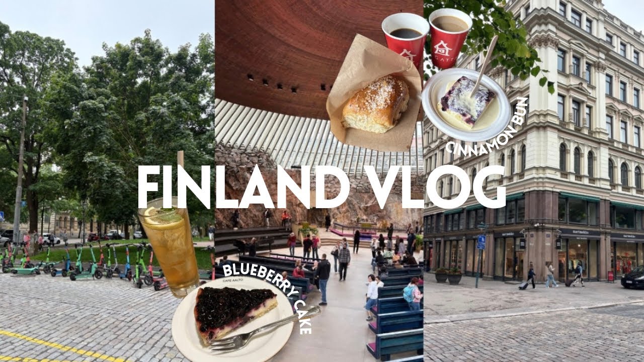 【Finland Trip #1】6泊8日の北欧フィンランド旅行🇫🇮Day1,2|人気カフェ巡り☕️|テンペリアウキオ教会⛪️|マリメッコ|現地のスーパーマーケット🛒 [EN/KR]