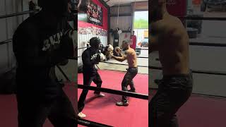 Kente Bradley working some mitts after Saturday Spars #newberryfl #diazboxingclub #mittwork