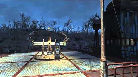 Fallout 4 Wasteland Workshop DLC Starlight Drive-In Settlement Showcase