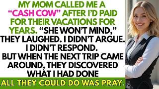 Mom Called Me A 'Cash Cow' While I’d Been Paying For Their Vacation, So I...
